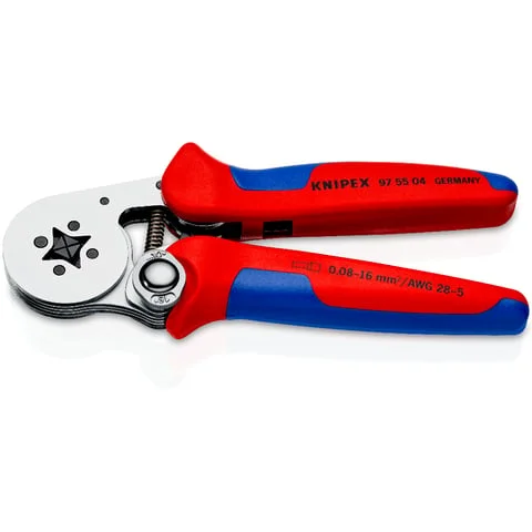 Alicate autoajustable para crimpar punteras huecas 97 55 04