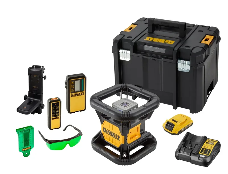 Nivel LÃ¡ser Rotativo autonivelante VERDE XR 18V baterÃ­a Li-Ion 2Ah TOOL CONNECT