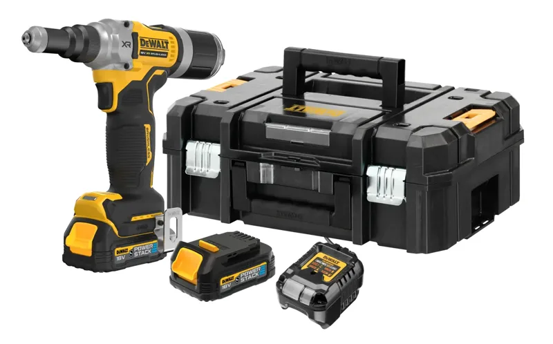 Remachadora sin escobillas 6,4mm XR 18V POWERSTACK compacta