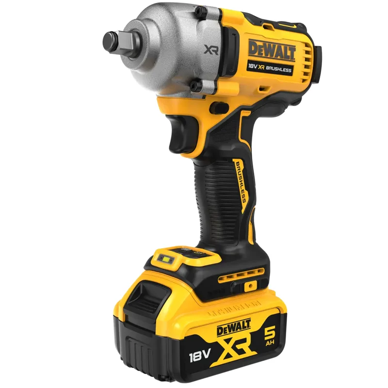 Llave Impacto sin escobillas XR 18V 1/2" Par Medio con 2 baterÃ­as Li-Ion 5Ah