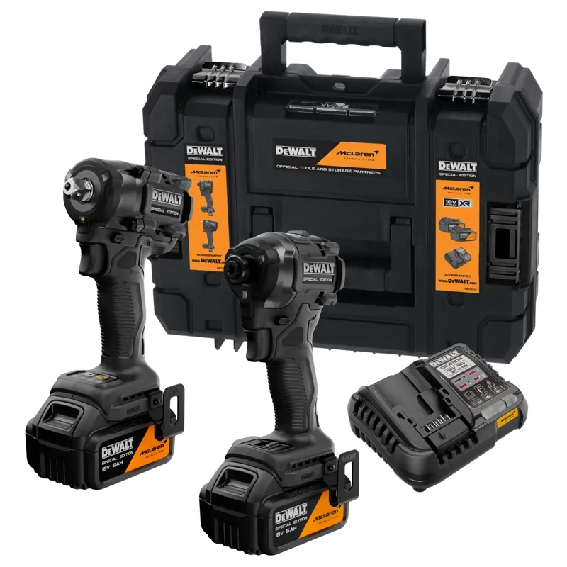 Kit Mclaren Xr 18V Atornillador Impacto , Llave De Impacto 1/2'' 406Nm , 2 BaterÃ­as Li-Ion 5Ah , MaletÃ­n Tst