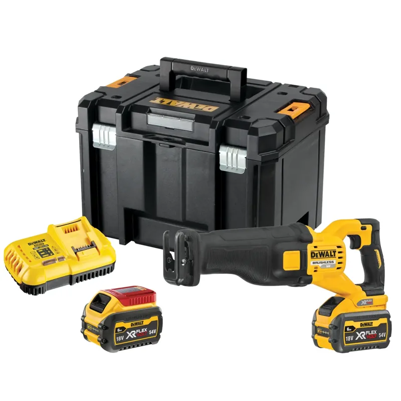 Sierra Sable sin escobillas XR FLEXVOLT 54V con 2 baterÃ­as 54V/18V Li-Ion 6Ah