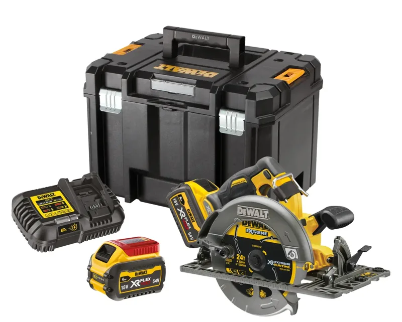 Sierra Circular sin escobillas XR FLEXVOLT 54V Li-Ion 6Ah Ã190mm