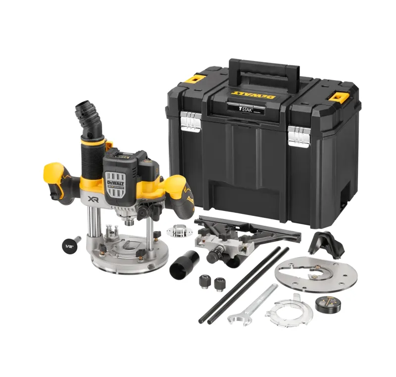 Fresadora sin escobillas XR 18V 12mm / Â½" ElectrÃ³nica sin cargador/baterÃ­a con maletÃ­n TSTAK