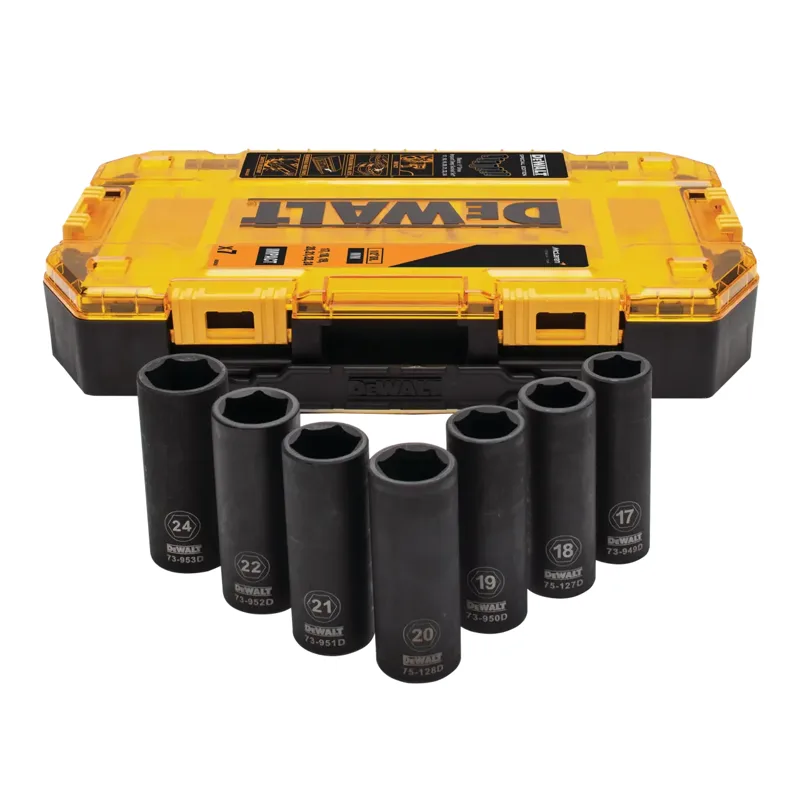 Set 7 vasos de impacto 1/2" ediciÃ³n McLaren: Ã 17, 18, 19, 20, 21, 22, 24mm