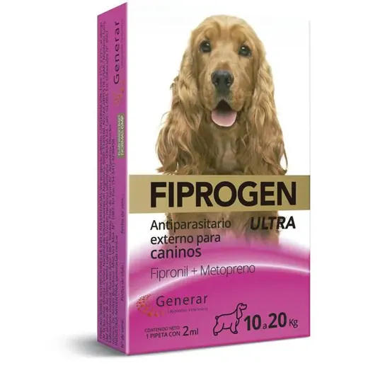 Fiprogen Ultra 10 a 20 KG 2 ML Fipronil 10% ME